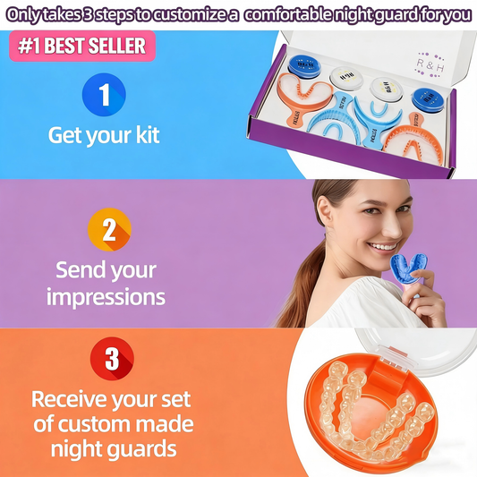 Custom Teeth Whitening Retainer Mouth Night Guard Kit BPA-Free