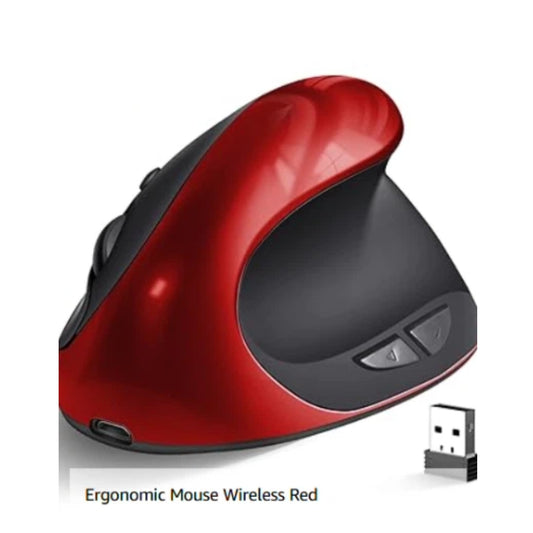 Wireless Ergonomic Vertical Mouse – Silent Click, 6 Buttons, 3 DPI Levels (1000/1200/1600), Right-Handed Small Mouse for Laptop, Desktop, PC, MacBook