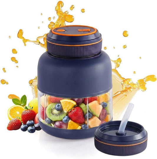 800ML Wireless Electric Juicer Cup Dual Cover Travel Mixer