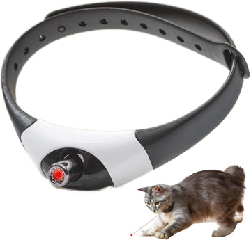 Automatic Wearable Laser Cat Collar, Rechargeable Interactive Pet Toy