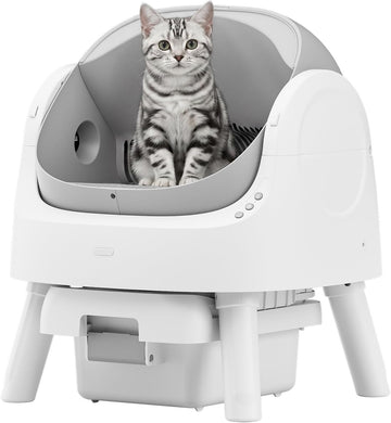 Multi‑cat Open‑Top Self‑Cleaning Automatic Cat Litter Box