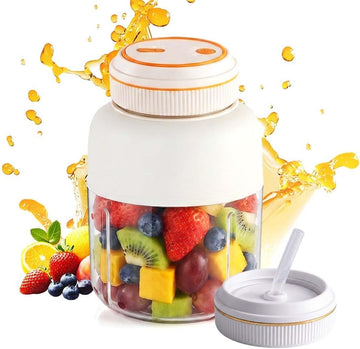 800ML Wireless Electric Juicer Cup Dual Cover Travel Mixer
