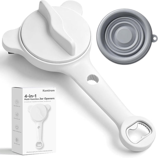 4-in-1 Effortless Jar Lid Opener for Seniors, Kitchen Gift for Women