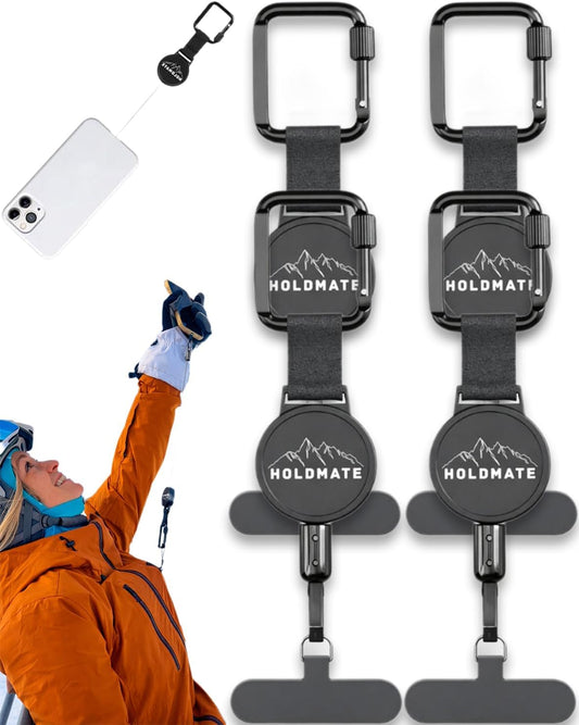 Retractable Phone Tether Lanyard for Outdoor Skiing Hiking Cycling