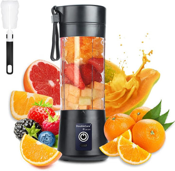 6-Blade Portable USB Travel Blender 380ml Smoothie Juicer Cup
