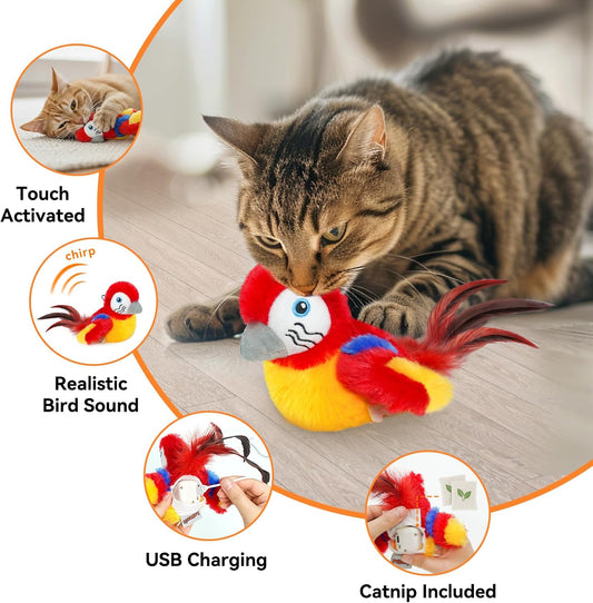 Rechargeable Flapping Bird Interactive Cat Toy