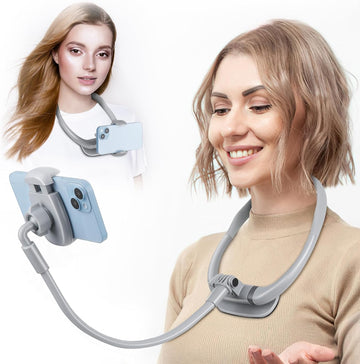 Multi-Functional Neck Cell Phone Mount for POV Selfie & Bed Watching