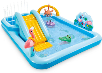 Intex Jungle Adventure Inflatable Play Center | Kids Water Slide Kiddie Pool