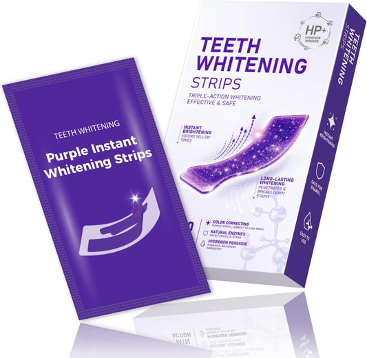 Purple Whitening Strips – 6% HP Color Correcting