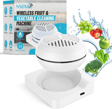 Wireless Portable Fruit Vegetable Washing Machine, USB Veggie Purifier
