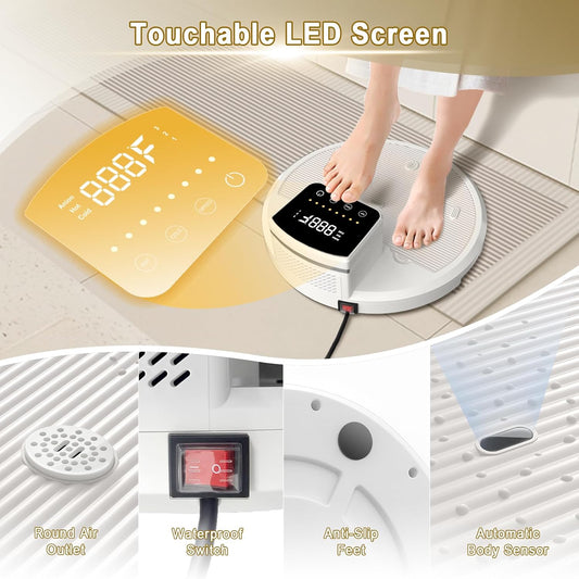 Full Body Dryer Waterproof Shower Dryer with Pre-Warm Intelligent Touch Screen