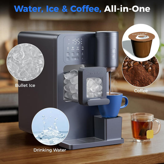 3-in-1 Ice Water Dispenser Hot Cold Coffee Maker