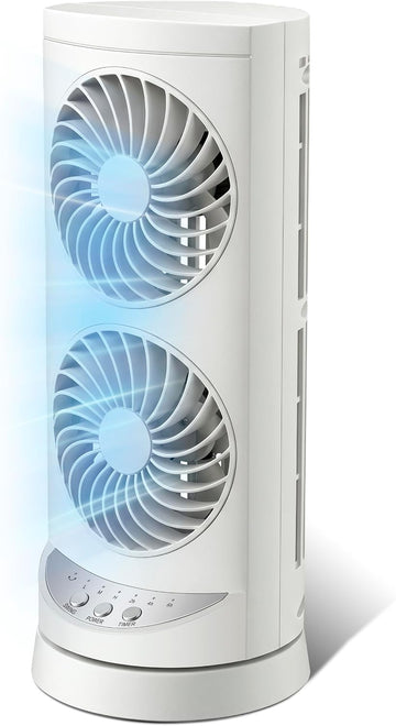 3 Speed Timer Oscillating Tower Fan, Quiet Personal Cooling Fan