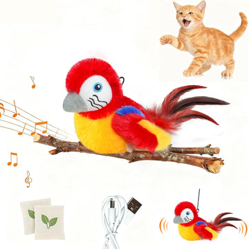 Rechargeable Flapping Bird Interactive Cat Toy