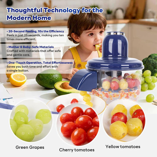Electric Small Fruit Peeler Grape Garlic Tomato Peeling Tool