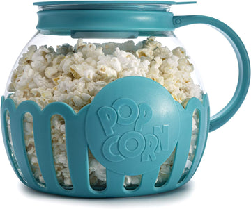 3‑in‑1 Glass Microwave Popcorn Maker, 3 Quart