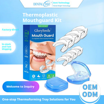 Thermoplastic dental trays, invisible orthodontic retainers, multi-functional anti-snoring and anti-grinding night guards/mouthguards.