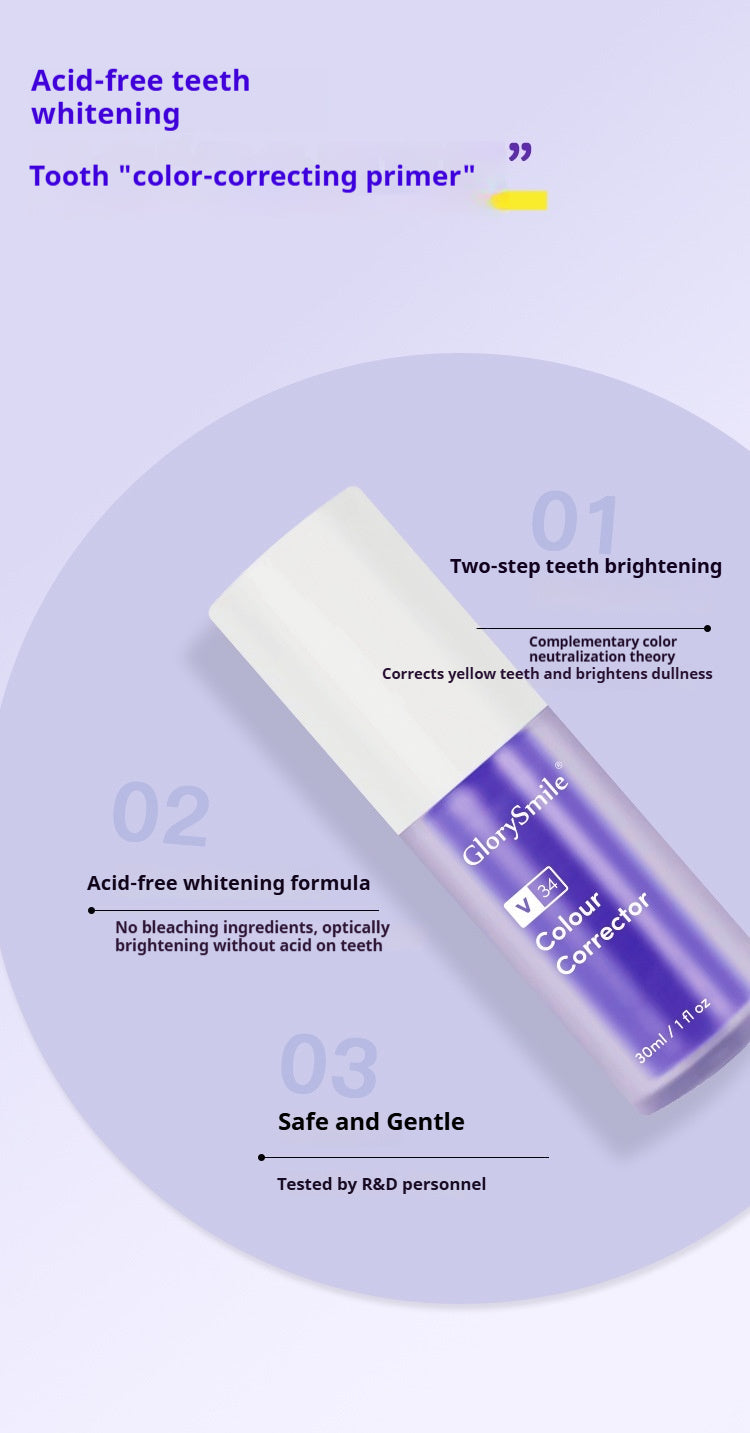 v34 Colour Corrector, Tooth Stain Concealer, Teeth Whitening Booster